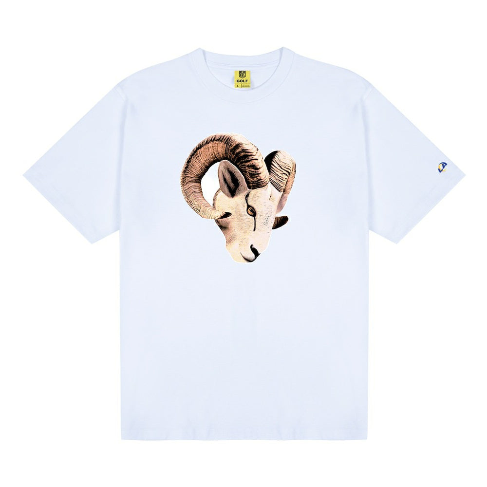 Los Angeles Rams GOLF WANG Cutout T-Shirt - White discount