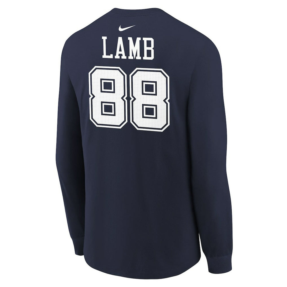 CeeDee Lamb Dallas Cowboys Youth Player Name & Number Long Sleeve T-Shirt - Navy discount