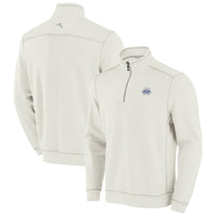 Houston Astros Tommy Bahama Sport Tobago Bay Tri-Blend Half-Zip Sweatshirt Cream