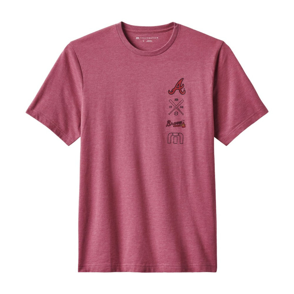 Atlanta Braves TravisMathew Sunset Slam 2.0 T-Shirt Heather Red