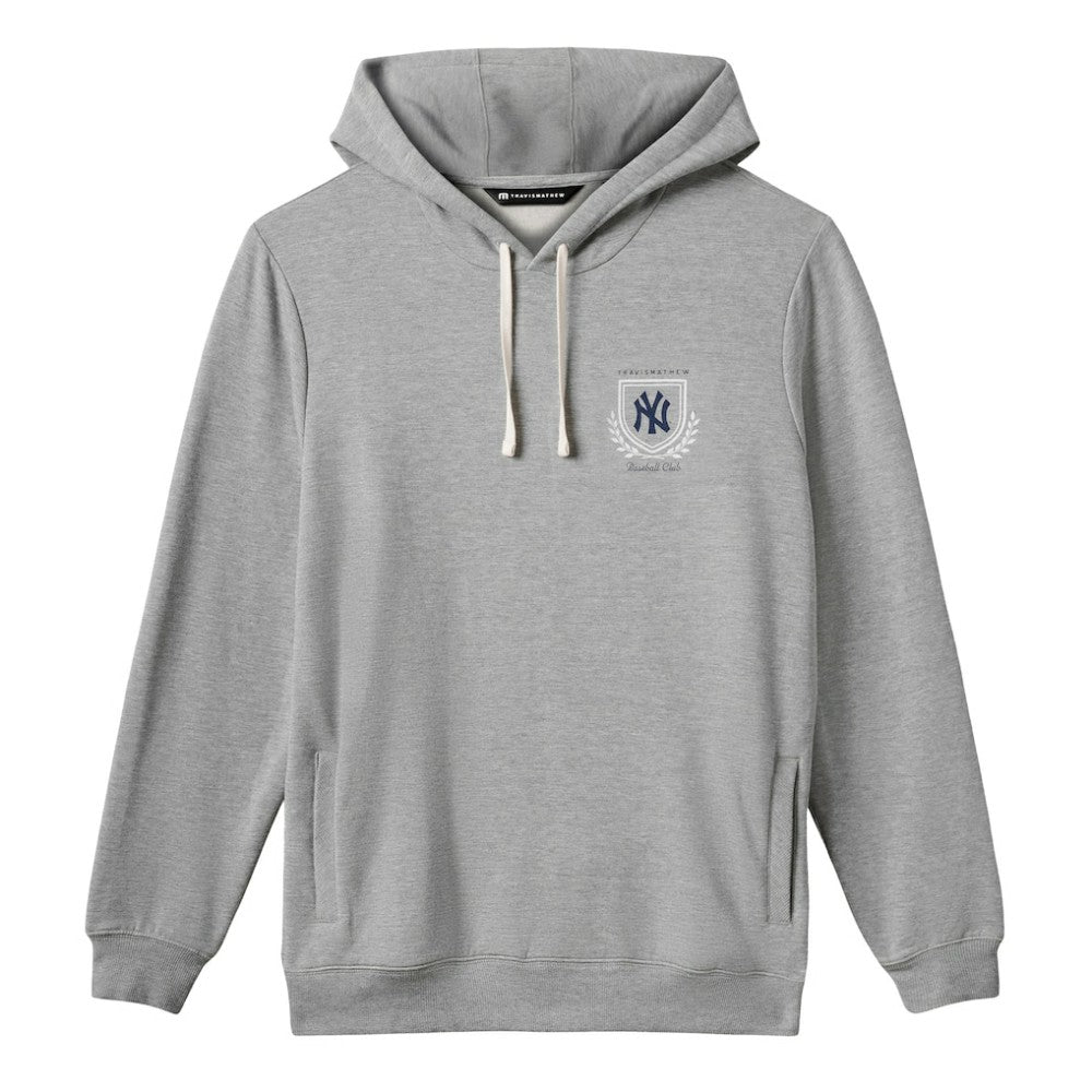 New York Yankees TravisMathew Fleece Stadium Hoodie Gray