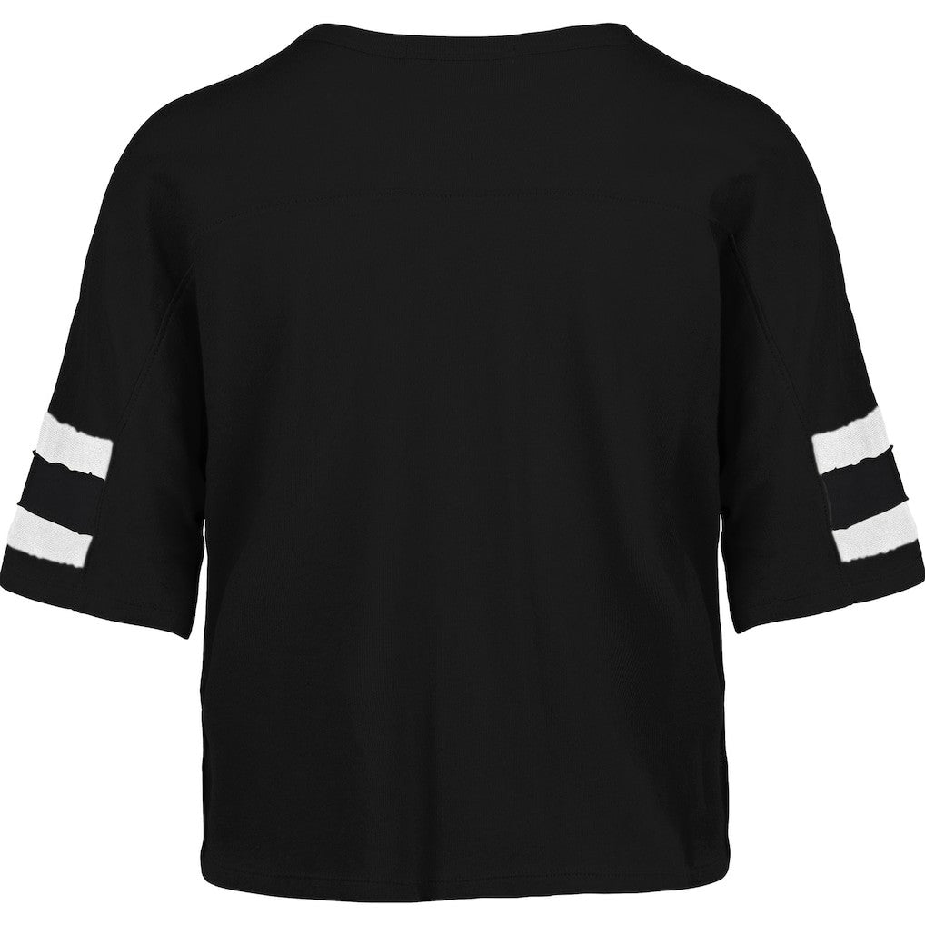 New Orleans Saints '47 Women's Premier Scout Cropped V-Neck T-Shirt - Black online
