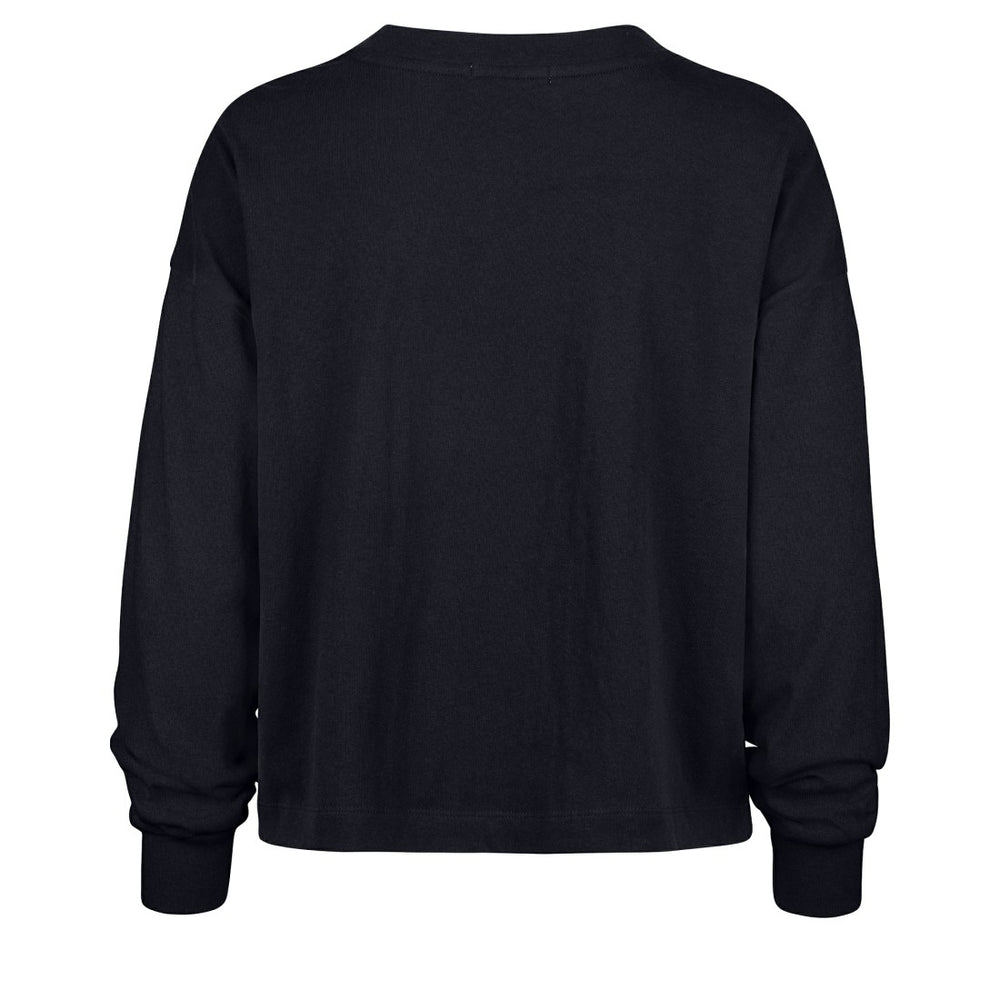 Denver Broncos '47 Women's Muse Sydney Long Sleeve Cropped T-Shirt - Navy on sale