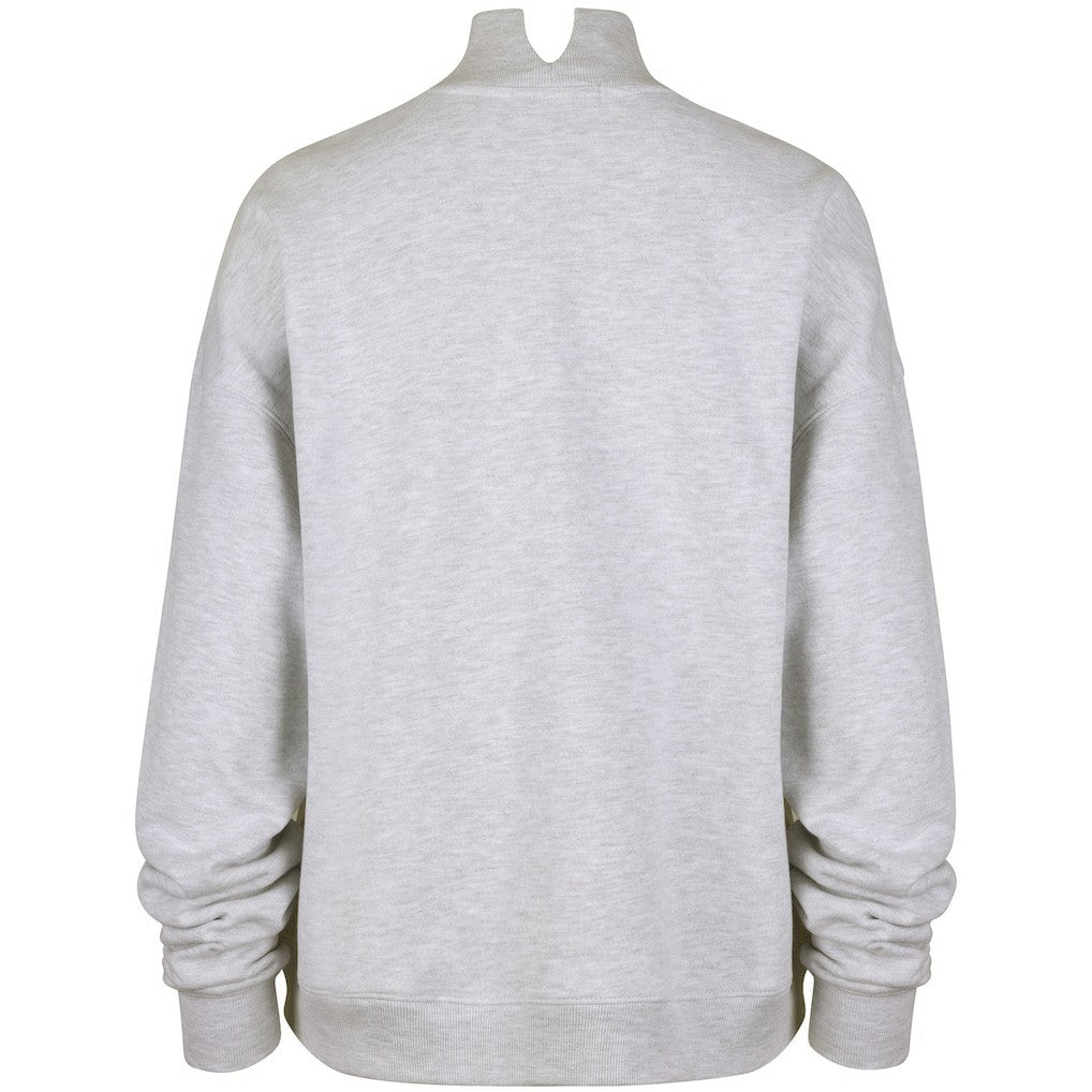 Cleveland Browns '47 Women's Vantage Mock Neck Pullover Sweatshirt - Heather Gray on sale