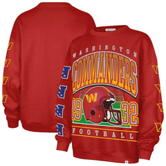 Washington Commanders '47 Women's Go Big Oversized Pullover Sweatshirt - Burgundy for sale