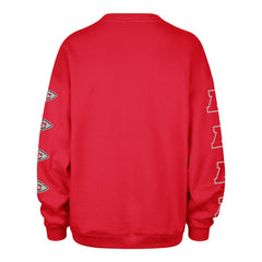 Kansas City Chiefs '47 Women's Go Big Oversized Pullover Sweatshirt - Red sale