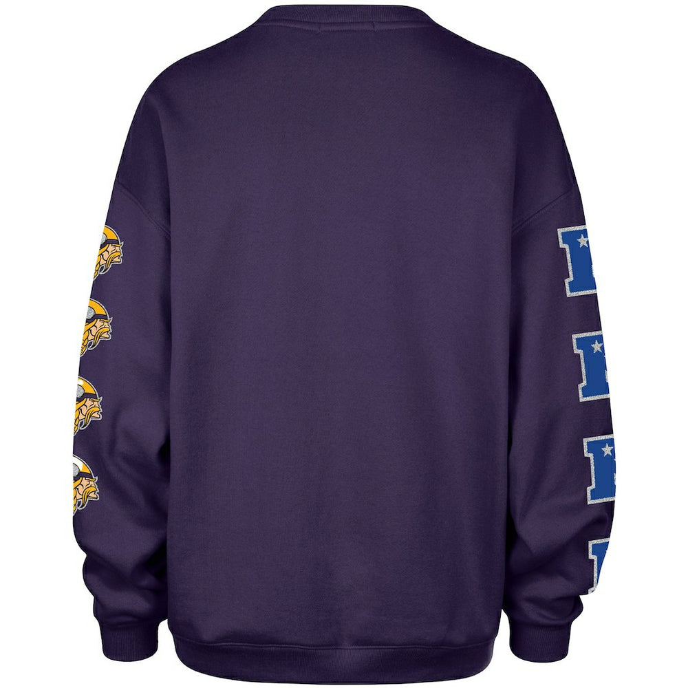 Minnesota Vikings '47 Women's Go Big Oversized Pullover Sweatshirt - Purple outlet