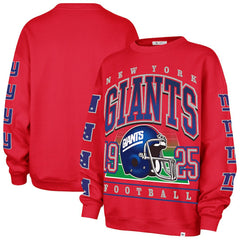 New York Giants '47 Women's Go Big Oversized Pullover Sweatshirt - Red on sale