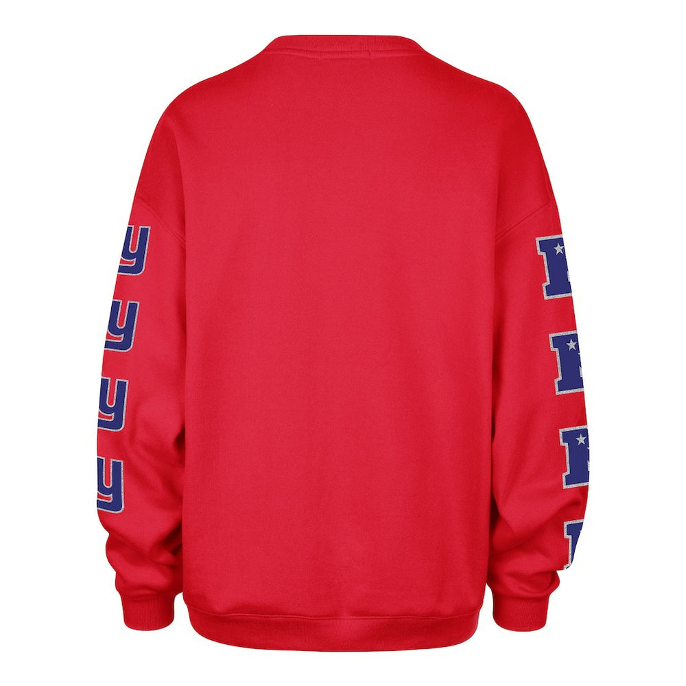 New York Giants '47 Women's Go Big Oversized Pullover Sweatshirt - Red on sale