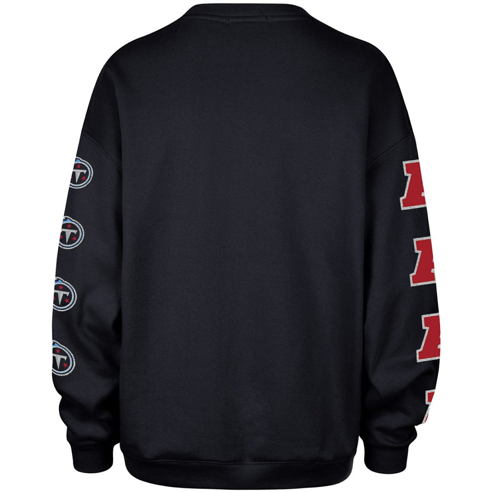 Tennessee Titans '47 Women's Go Big Oversized Pullover Sweatshirt - Navy cheap