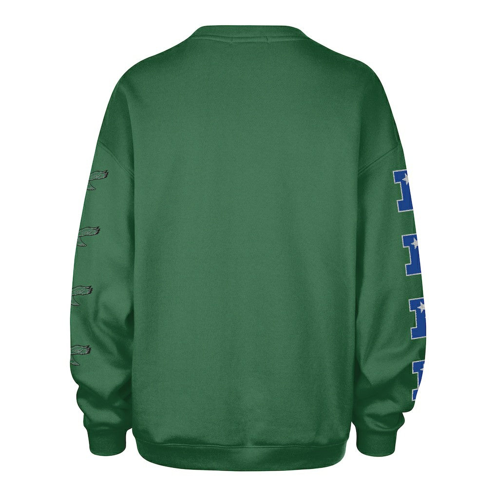 Philadelphia Eagles '47 Women's Go Big Oversized Pullover Sweatshirt - Kelly Green outlet