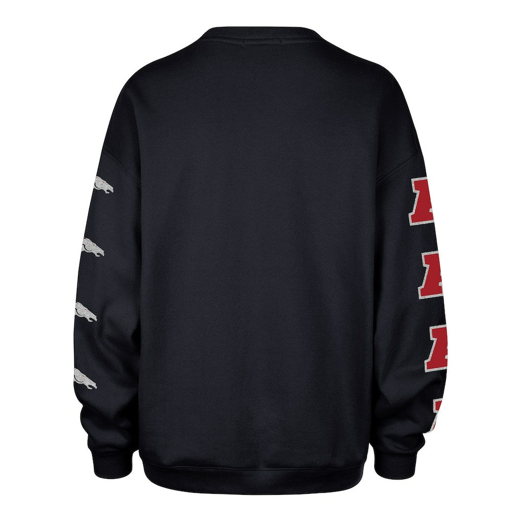 Denver Broncos '47 Women's Go Big Oversized Pullover Sweatshirt - Navy outlet