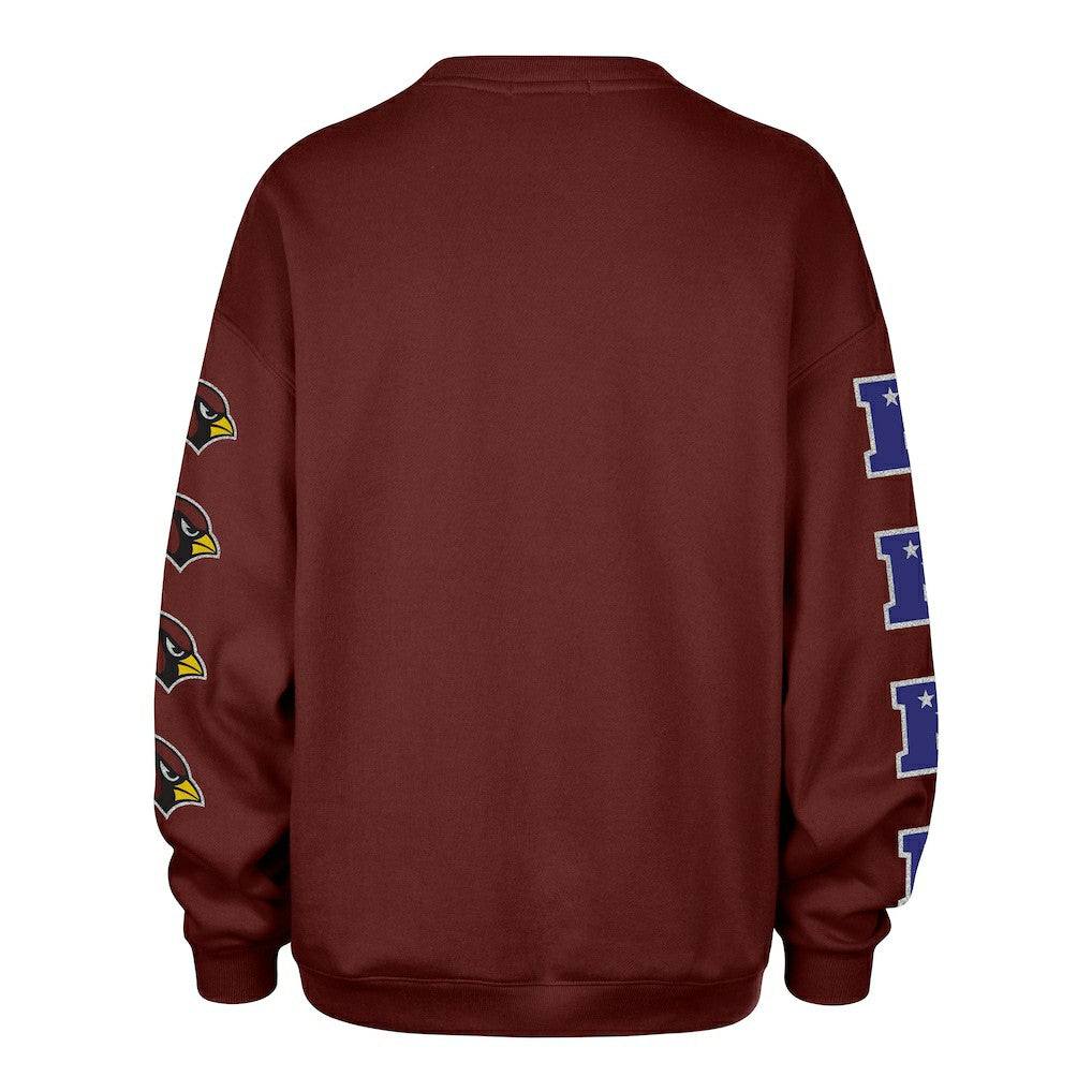 Arizona Cardinals '47 Women's Go Big Oversized Pullover Sweatshirt - Cardinal discount