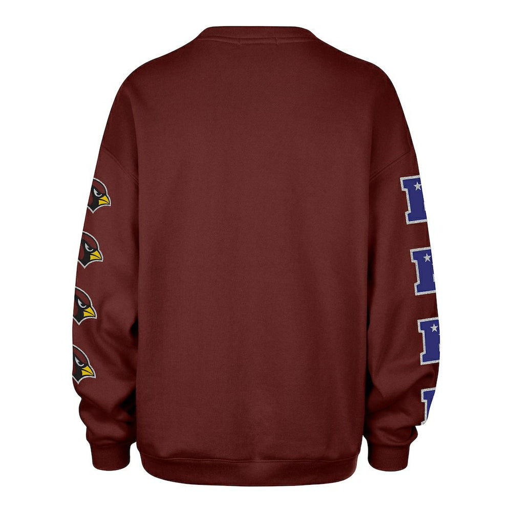 Arizona Cardinals '47 Women's Go Big Oversized Pullover Sweatshirt - Cardinal discount