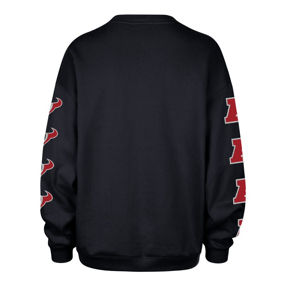 Houston Texans '47 Women's Go Big Oversized Pullover Sweatshirt - Navy sale