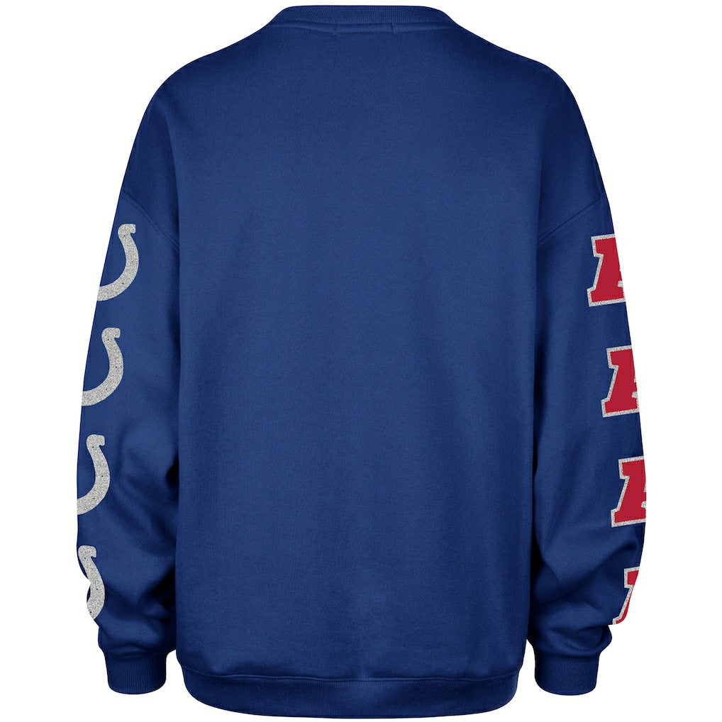 Indianapolis Colts '47 Women's Go Big Oversized Pullover Sweatshirt - Royal outlet