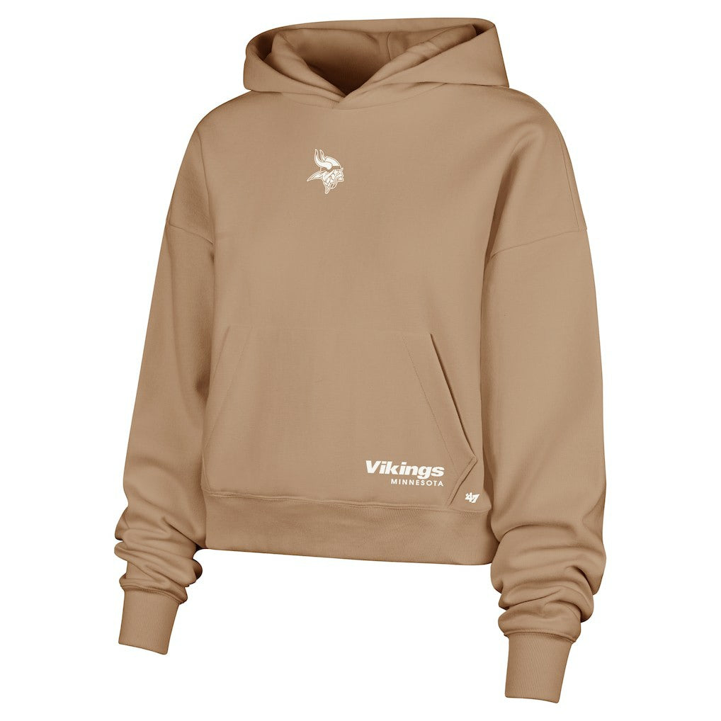 Minnesota Vikings '47 Women's Sue Foundation Portabella Pullover Hoodie - Brown sale