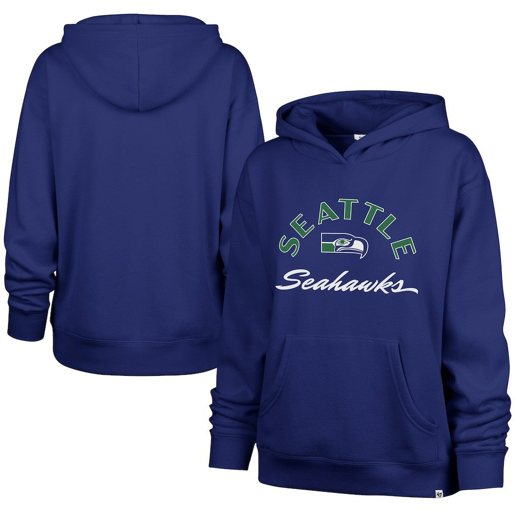 Seattle Seahawks '47 Women's Whirlwind Naomi Pullover Hoodie - Royal for sale