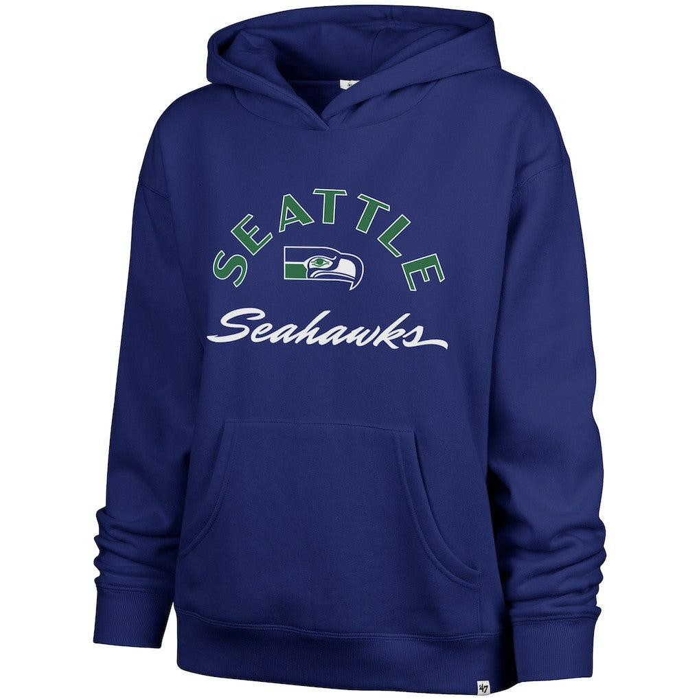Seattle Seahawks '47 Women's Whirlwind Naomi Pullover Hoodie - Royal for sale