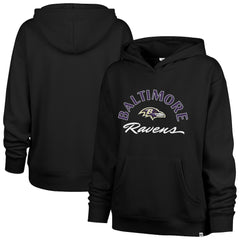 Baltimore Ravens '47 Women's Whirlwind Naomi Pullover Hoodie - Black sale