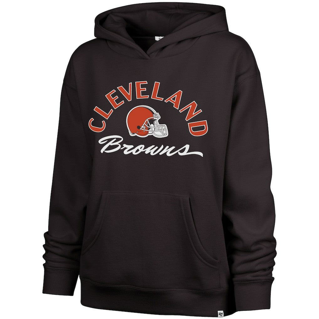Cleveland Browns '47 Women's Whirlwind Naomi Pullover Hoodie - Brown cheap