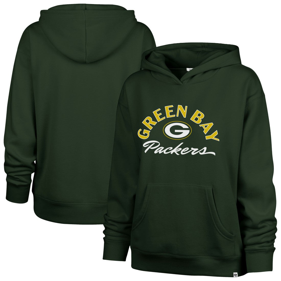 Green Bay Packers '47 Women's Whirlwind Naomi Pullover Hoodie - Green sale