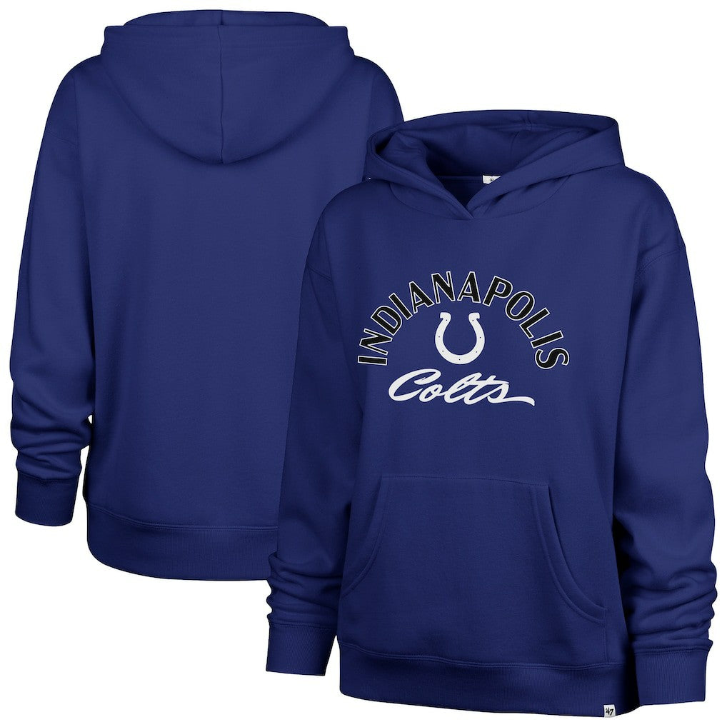 Indianapolis Colts '47 Women's Whirlwind Naomi Pullover Hoodie - Royal outlet