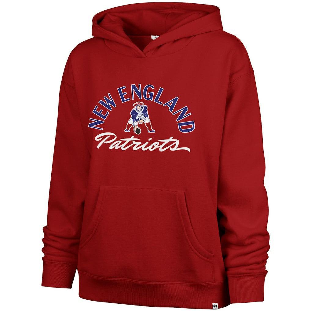 New England Patriots '47 Women's Whirlwind Naomi Pullover Hoodie - Red discount