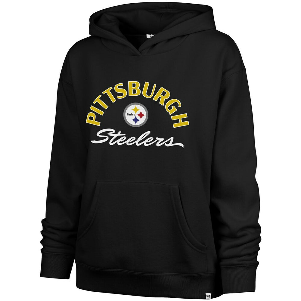 Pittsburgh Steelers '47 Women's Whirlwind Naomi Pullover Hoodie - Black outlet