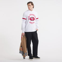 San Francisco 49ers x Todd Snyder Premium Jersey Mock Neck Tee - White online