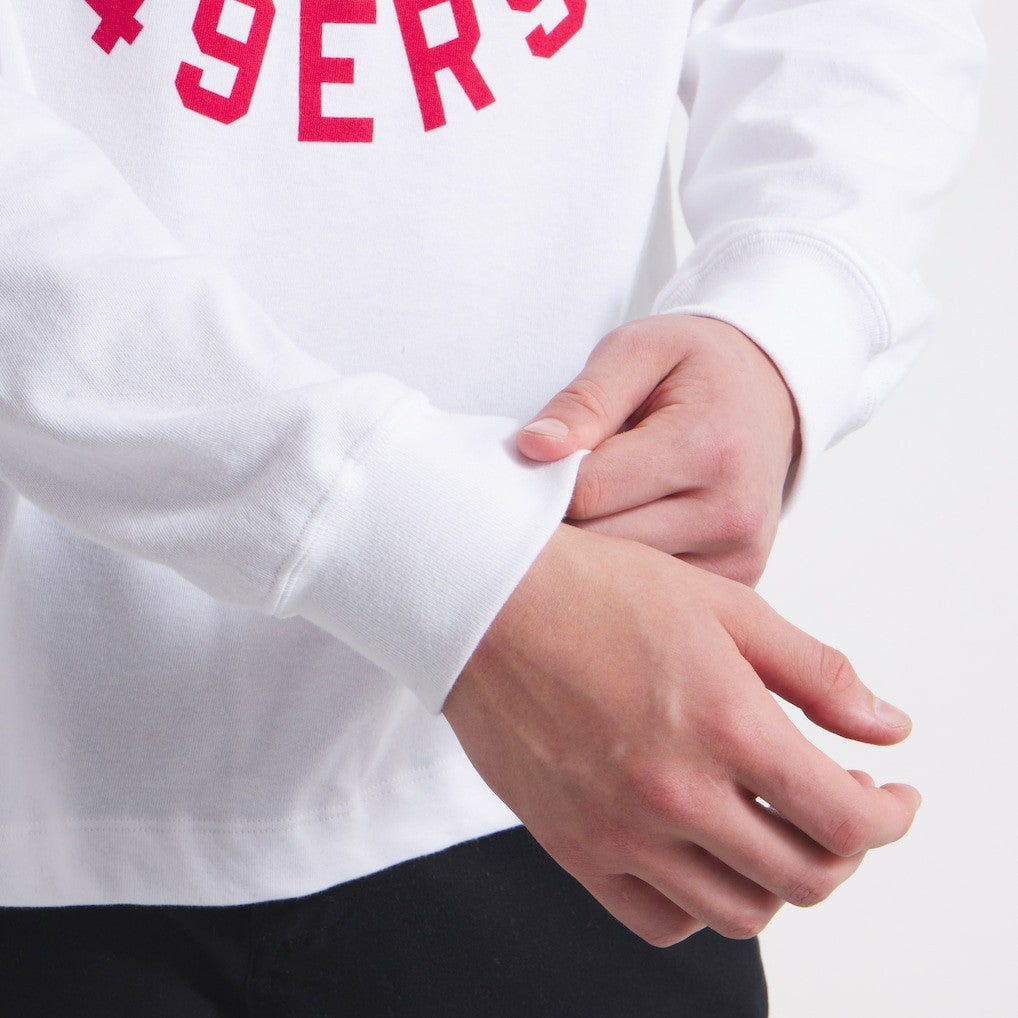 San Francisco 49ers x Todd Snyder Premium Jersey Mock Neck Tee - White online
