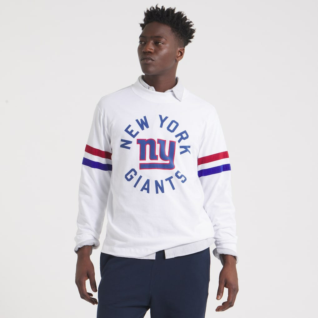 New York Giants x Todd Snyder Premium Jersey Mock Neck Tee - White discount