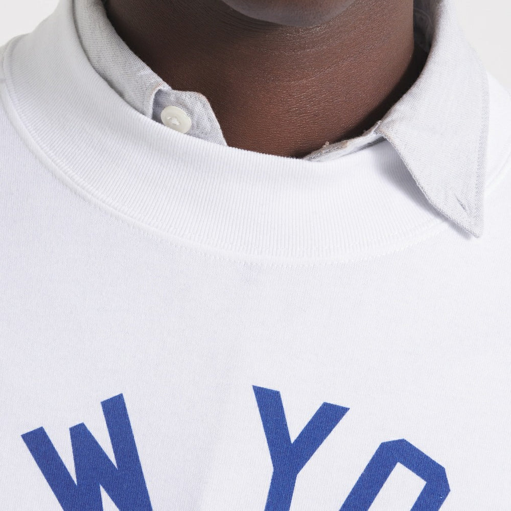 New York Giants x Todd Snyder Premium Jersey Mock Neck Tee - White discount