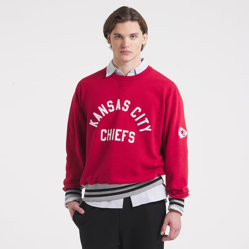 Kansas City Chiefs x Todd Snyder Relaxed Canadian Fleece Crew - Red online