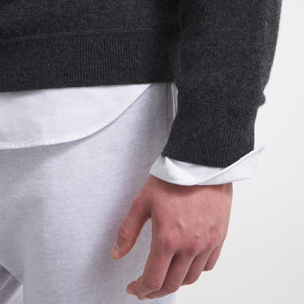 New York Giants x Todd Snyder Cashmere Crew Sweatshirt - Heather Charcoal on sale