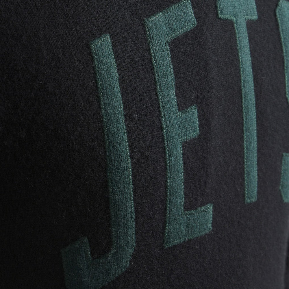 New York Jets x Todd Snyder Cashmere Hoodie Sweater - Heather Black discount
