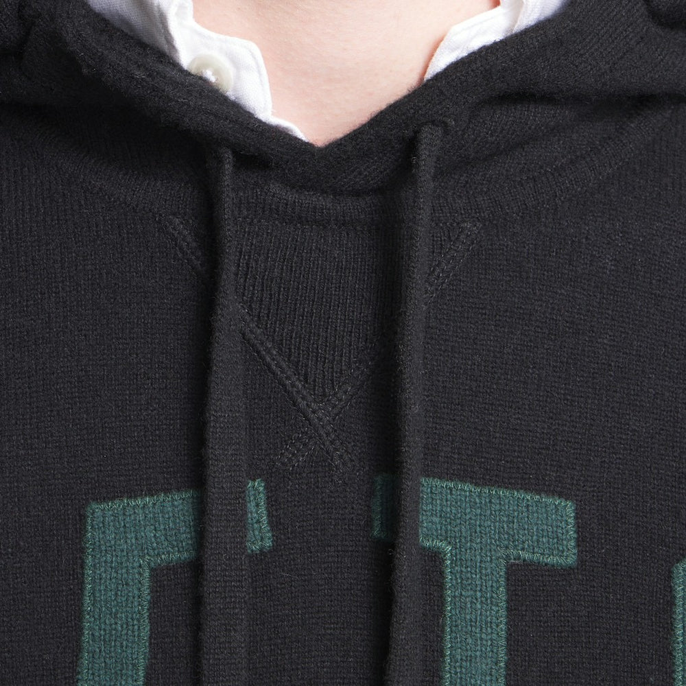 New York Jets x Todd Snyder Cashmere Hoodie Sweater - Heather Black discount