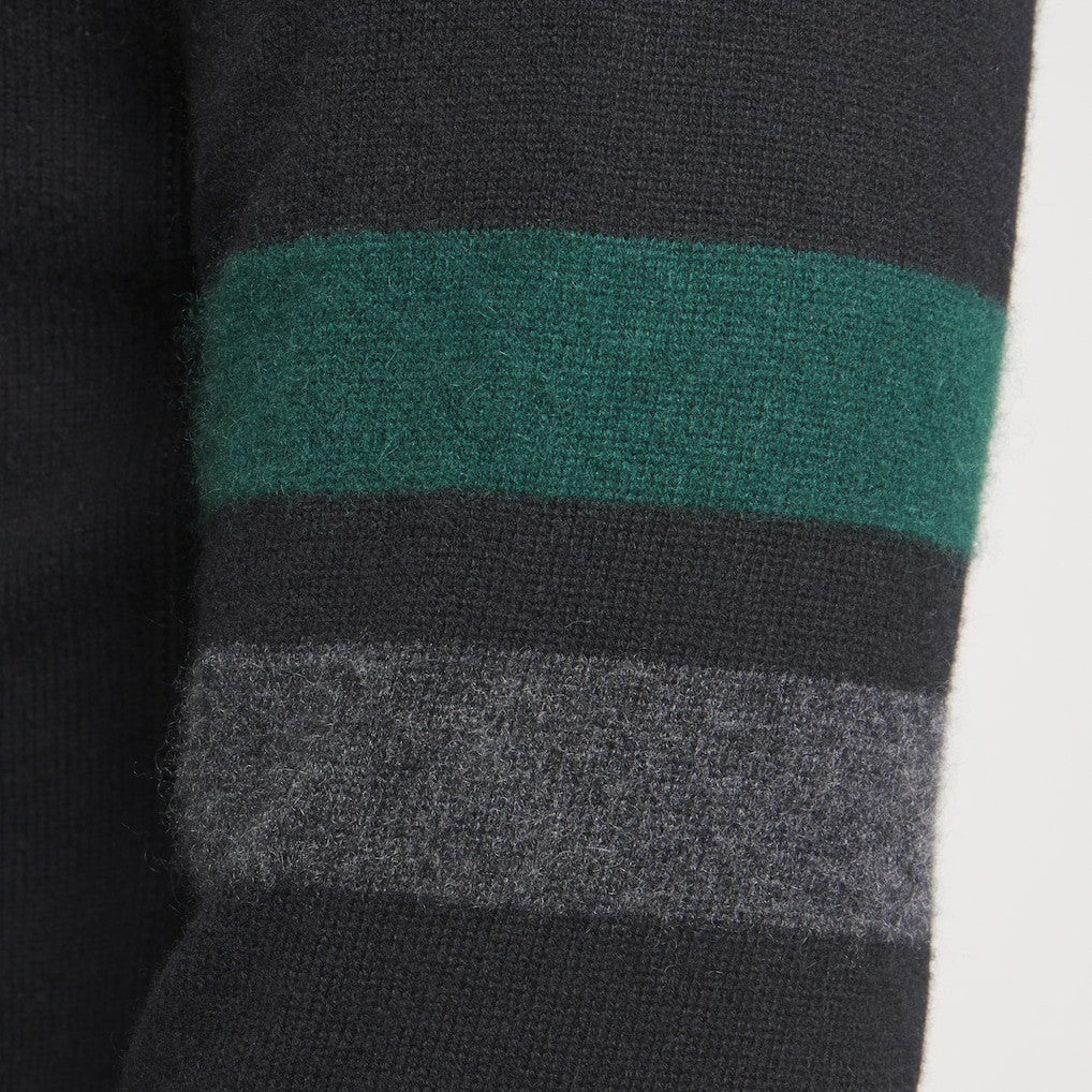 New York Jets x Todd Snyder Cashmere Hoodie Sweater - Heather Black discount