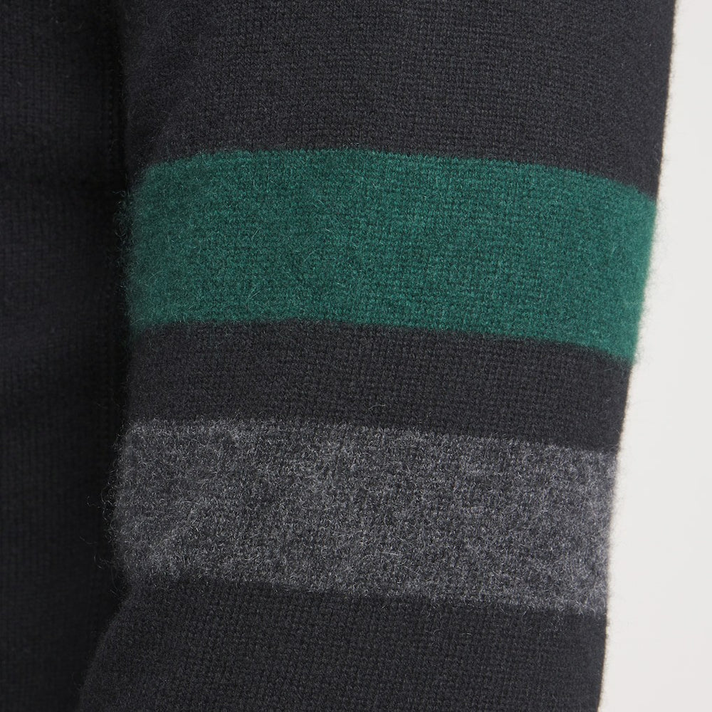 New York Jets x Todd Snyder Cashmere Hoodie Sweater - Heather Black discount