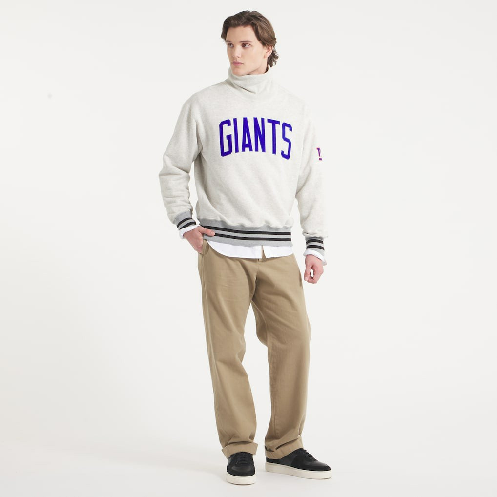 New York Giants x Todd Snyder Relaxed Canadian Fleece Turtleneck - Oatmeal online