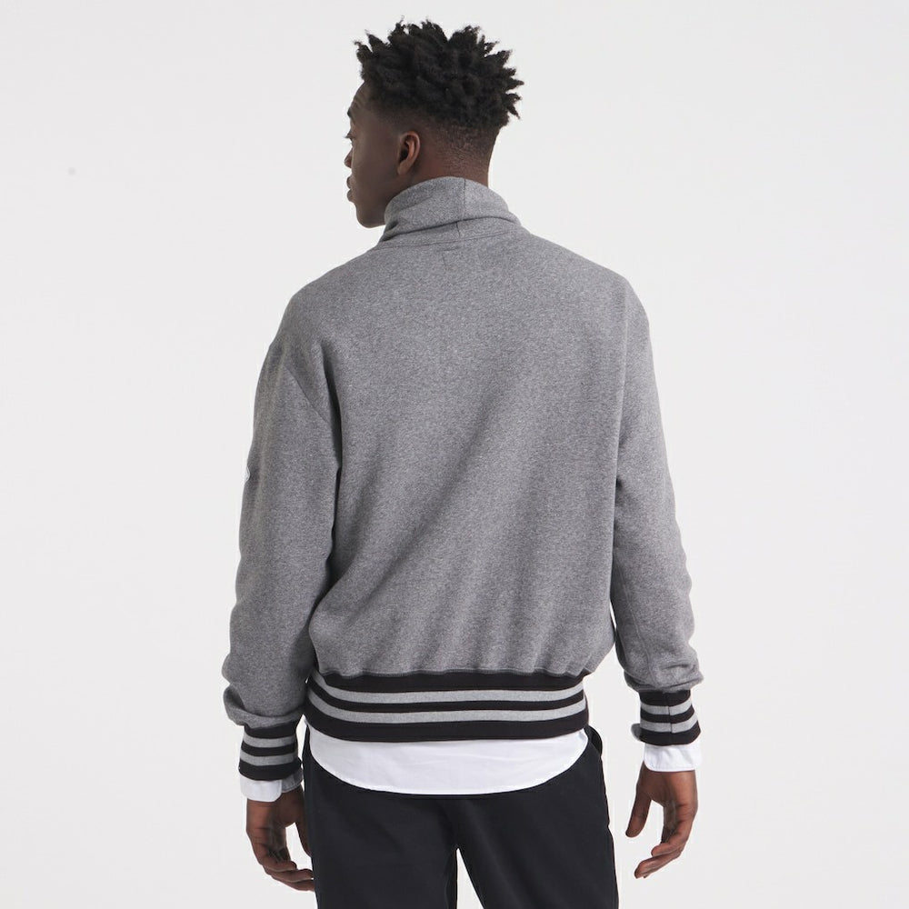 Kansas City Chiefs x Todd Snyder Relaxed Canadian Fleece Turtleneck - Heather Gray cheap