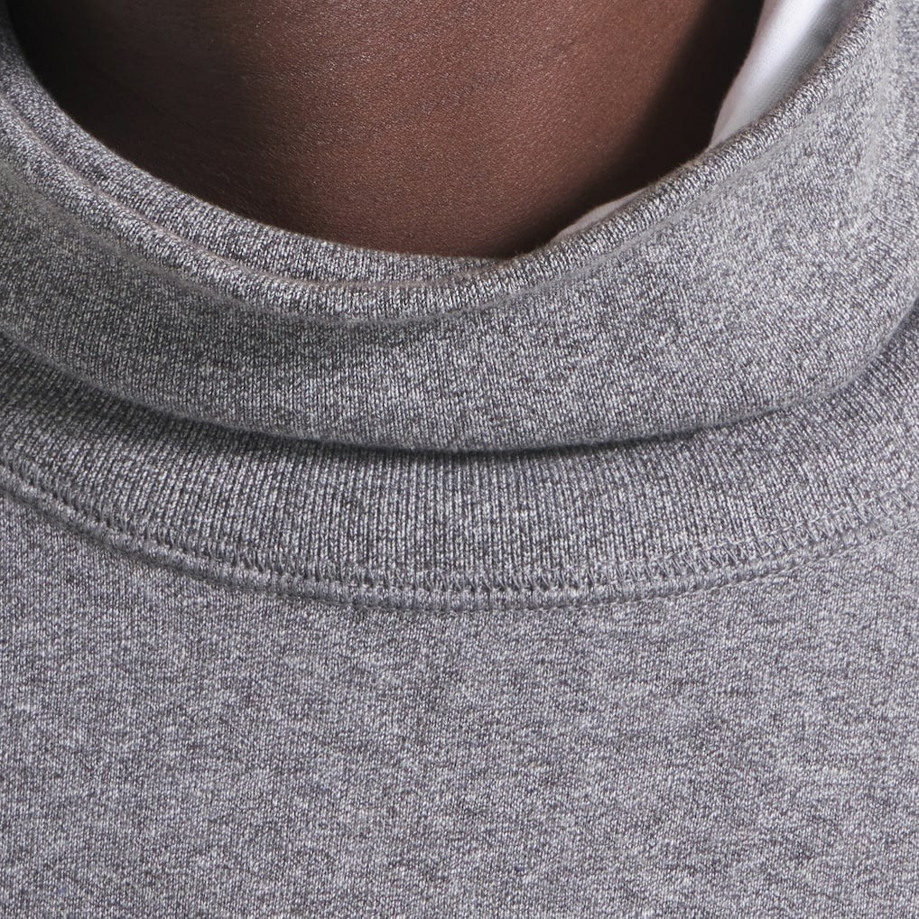 Kansas City Chiefs x Todd Snyder Relaxed Canadian Fleece Turtleneck - Heather Gray cheap