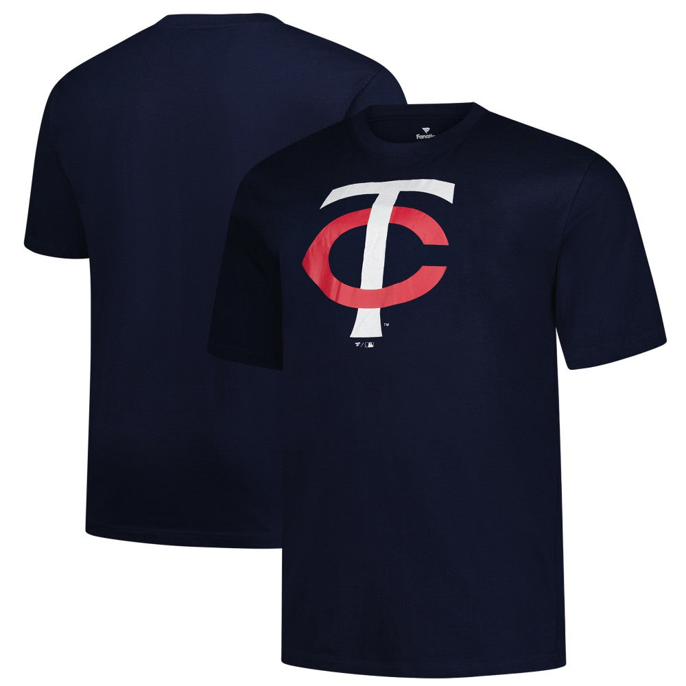 Minnesota Twins Profile Big & Tall Primary Logo T-Shirt Navy