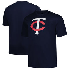 Minnesota Twins Profile Big & Tall Primary Logo T-Shirt Navy