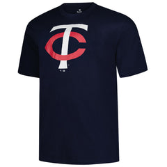 Minnesota Twins Profile Big & Tall Primary Logo T-Shirt Navy
