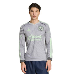 Club America 2025/26 Third Replica Long Sleeve Jersey - Gray for sale