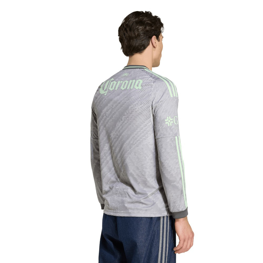 Club America 2025/26 Third Replica Long Sleeve Jersey - Gray for sale