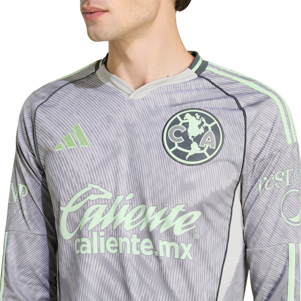 Club America 2025/26 Third Replica Long Sleeve Jersey - Gray for sale