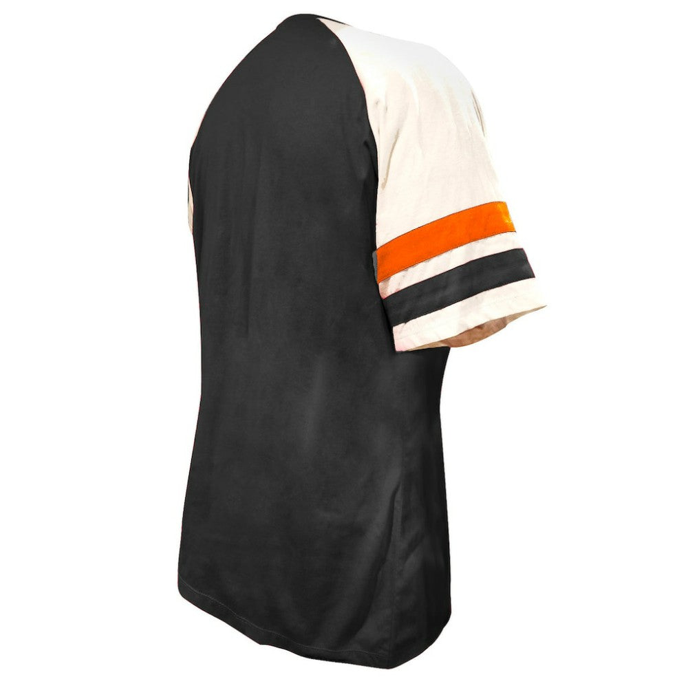 San Francisco Giants Profile Women's Arched Notch Neck T-Shirt Black