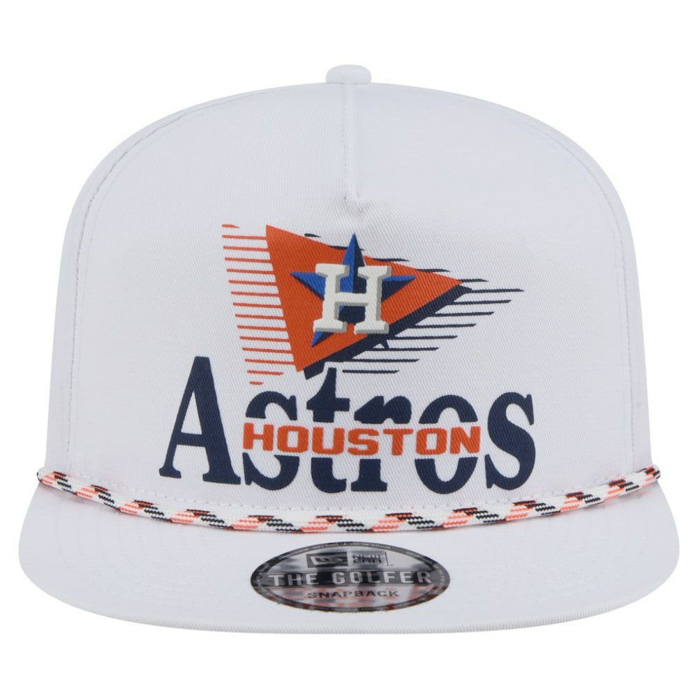 Houston Astros Collide Golfer Snapback Hat White